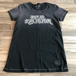 Size S True Religion Crystal Logo Black T-shirt